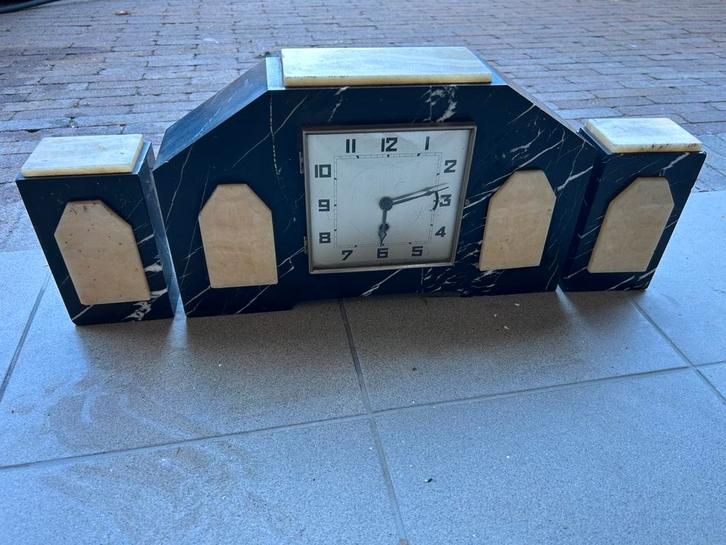 Antieke marmeren klok, Antiek en Kunst, Antiek | Klokken, Ophalen