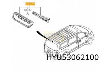 Hyundai H300 derde remlicht (bij achterdeuren) Origineel! 92