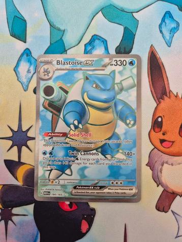 Blastoise EX 184/165 beschikbaar voor biedingen