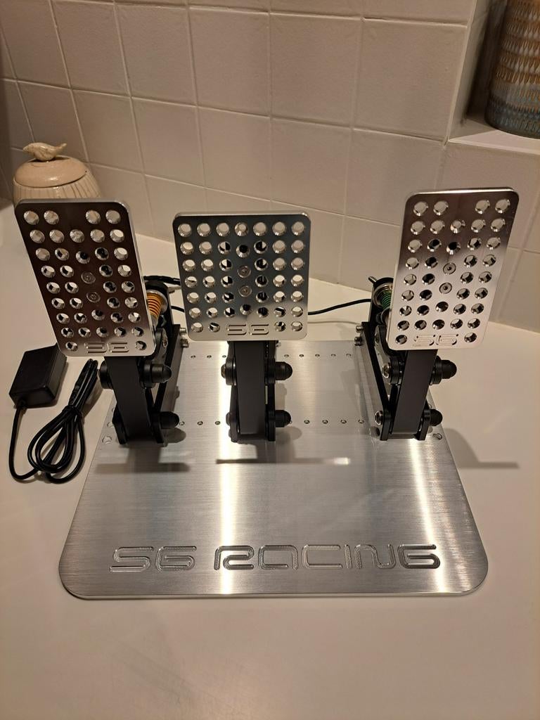 Loadcell simracing pedalenset merk SG Racing, Computers en Software, Joysticks, Ophalen