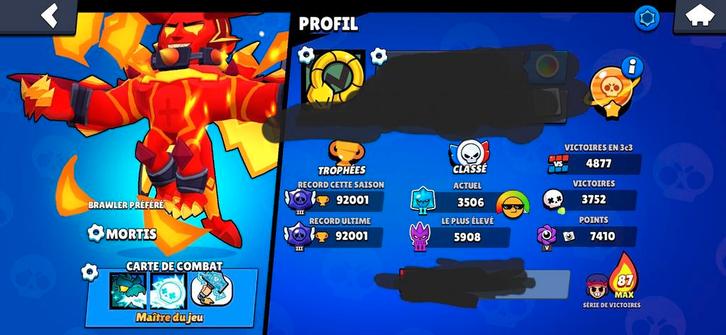 Compte Brawl Stars à 92 000 trophés, Games en Spelcomputers, Games | Overige, Zo goed als nieuw, Ophalen