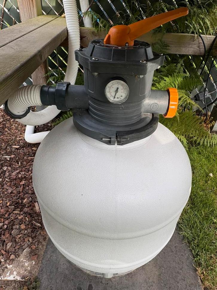 Bestway Flowclear zandfilterpomp 6,8 m&sup3;/h, Tuin en Terras, Zwembad-toebehoren, Gebruikt, Zwembadpomp, Ophalen