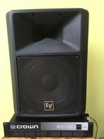 PA system CROWN 800W + EV speakers sX200, Muziek en Instrumenten, Versterkers | Keyboard, Monitor en PA, Ophalen, Zo goed als nieuw