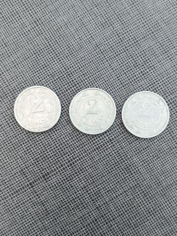 Hongarije. 2 Pengö Van 1941 + 1942 + 1943. beschikbaar voor biedingen