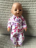 285. Babyborn: Nieuwe flanellen pyjama met vlinders, Ophalen of Verzenden, Nieuw, Babypop