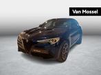 Alfa Romeo Stelvio 2.0 280 Veloce Q4, Auto's, Alfa Romeo, Gebruikt, 4 cilinders, Blauw, Bedrijf