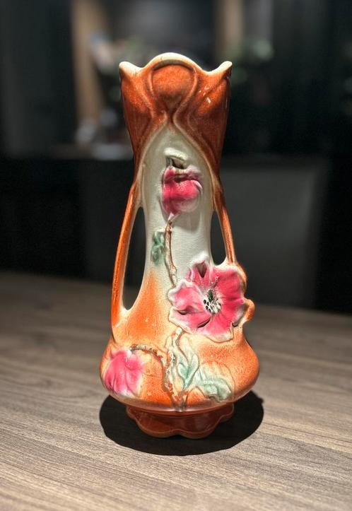 Art nouveau vaas met bloemmotief, Antiek en Kunst, Antiek | Vazen, Ophalen