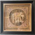 Thaise doek in kader, parels en decoraties., Ophalen of Verzenden