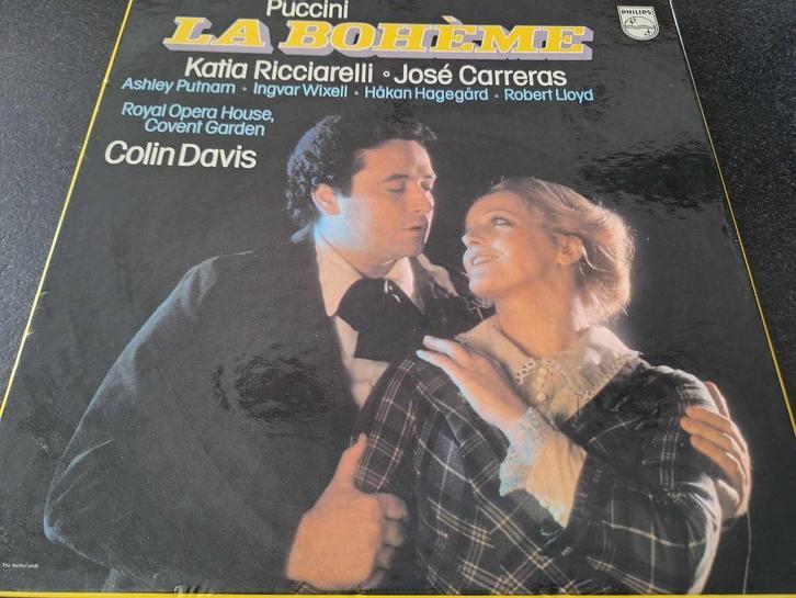 Puccini / Davis - La Bohème Box 2 x Lp's Vinyl, Cd's en Dvd's, Vinyl | Klassiek, Gebruikt, Romantiek, Opera of Operette, 12 inch