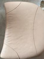 Lederen poef, Ophalen, Gebruikt, 50 tot 75 cm, Leer