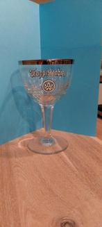 Trappisten Westmalle . Email open letters , geslepen voet, Verzamelen, Ophalen of Verzenden, Gebruikt, Glas of Glazen, Overige merken