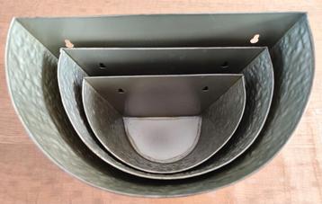 Lot de 3 cache-pots muraux pour intérieur, extérieur Neufs beschikbaar voor biedingen