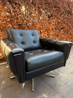 Retro draaifauteuil jaren ’70-‘80, 75 à 100 cm, Enlèvement, Utilisé, Cuir