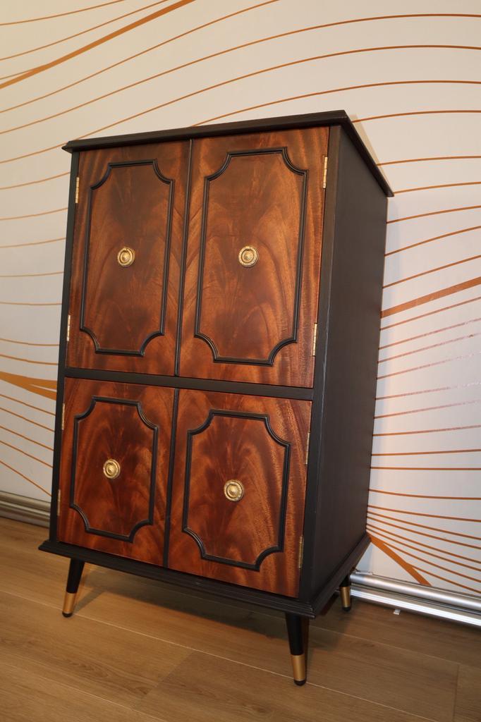 Prachtige retro (platenspeler)kast, Maison & Meubles, Armoires | Autre, Enlèvement