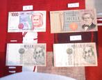 4 billets de banques - Italie - 1,25 à 1,50 euro, Enlèvement ou Envoi, Italie, Billets en vrac