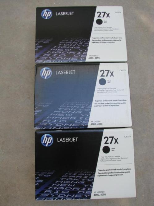3 nouveaux toners HP C4127X (HP 27X) haute capacité HP 4000-, Informatique & Logiciels, Fournitures d'imprimante, Neuf, Toner