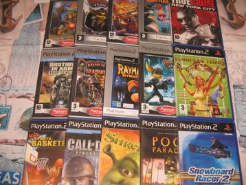 lot van 15 spelletjes voor playstation 2 beschikbaar voor biedingen