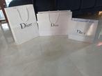 3 sacs cartonnés Dior avec poignées cordelette 3 dimensions, Enlèvement ou Envoi