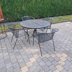 Tuintafel en stoelen, Tuin en Terras, Tuinsets en Loungesets, Ophalen, Gebruikt