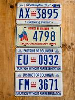 Amerikaanse nummerplaten Washington DC USA, Verzamelen, Ophalen of Verzenden, Gebruikt, Auto's
