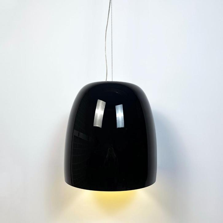 Lampe suspendue noir Prandina Notte S5 - parfait état, Maison & Meubles, Lampes | Suspensions, Comme neuf, Moins de 50 cm, Verre