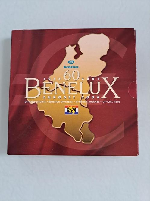 Coffret BU Benelux 2004 (60 ans du Benelux), Timbres & Monnaies, Monnaies | Europe | Monnaies euro, Série, Belgique, Enlèvement ou Envoi