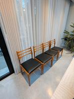 4 houten retro stoelen, Ophalen