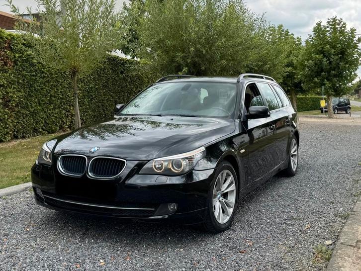 Bmw 520d Touring Euro 5, Auto's, BMW, Bedrijf, 5 Reeks, Diesel, Euro 5, Break, 5 deurs, Handgeschakeld, Zwart, Onderhoudsboekje