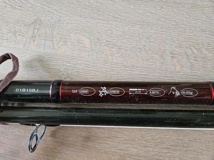 Strandhengel, Watersport en Boten, Hengelsport | Zeevissen, Zo goed als nieuw, Complete set, Ophalen