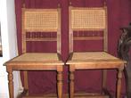 2 chaises cannelées Henri II, Maison & Meubles, Chaises, Enlèvement