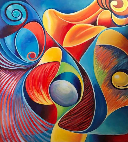 OLIEVERFSCHILDERWERK   KLEURENPALET 1, Antiek en Kunst, Kunst | Schilderijen | Klassiek, Ophalen