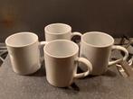 Tassen wit - 4 stuks, Enlèvement ou Envoi, Neuf, Uni, Tasse(s) et/ou soucoupe(s)