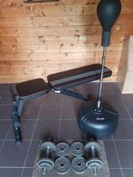 Boksbal fitnesbank en halters, Sport en Fitness, Ophalen, Zo goed als nieuw, Boksbal
