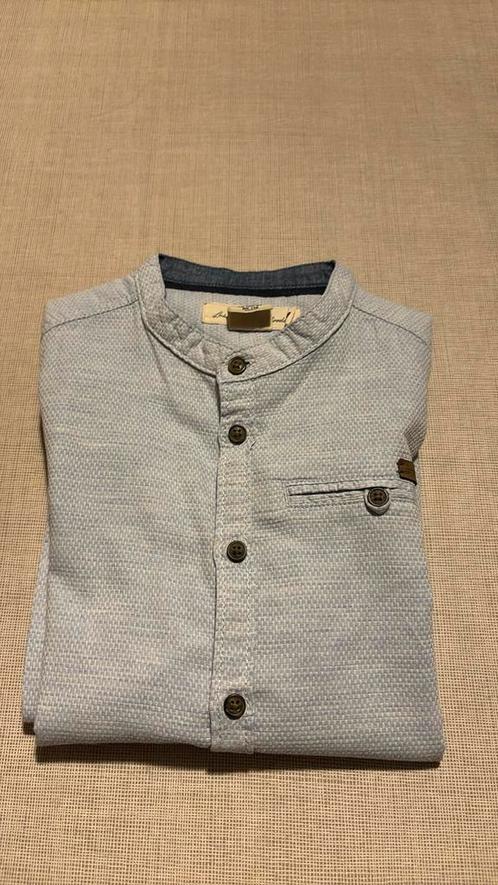 Hemd met lange mouwen en staand kraagje, maat 128, 7/8 jaar, Kinderen en Baby's, Kinderkleding | Maat 128, Ophalen of Verzenden