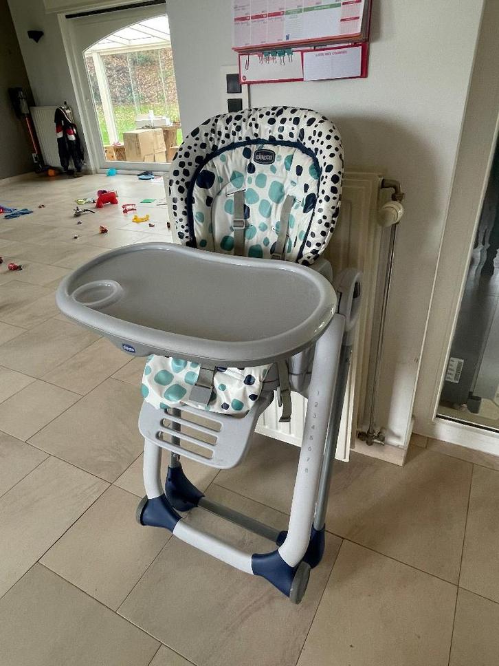 Chicco progressieve kinderstoel, Kinderen en Baby's, Kinderstoelen, Gebruikt, Aanschuifbaar, Afneembaar eetblad, Gordel(s), Stoelverkleiner