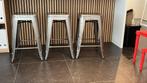 3 Tabourets de bar style industriel, Maison & Meubles, 3 tabourets, Enlèvement, Utilisé, Métal
