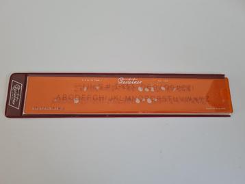 Lettersjabloon Gestetner 1/4 IN (6,5 mm) n102 beschikbaar voor biedingen