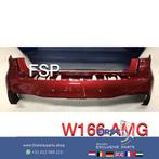 W166 Facelift AMG Achterbumper rood origineel Mercedes, Gebruikt, Ophalen of Verzenden, Bumper, Achter