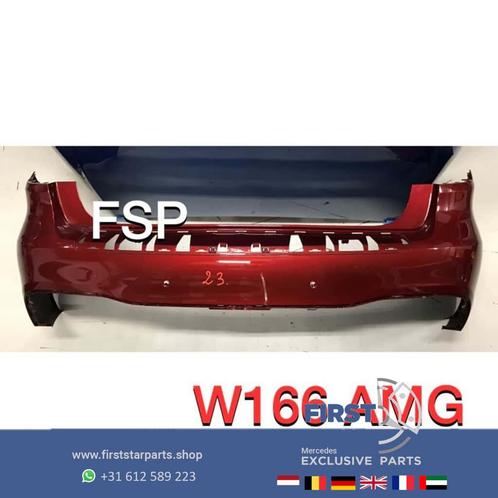 W166 Facelift AMG Achterbumper rood origineel Mercedes, Auto-onderdelen, Carrosserie, Bumper, Mercedes-Benz, Achter, Gebruikt