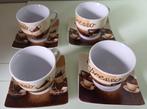 4 tasses et sous-tasses expresso espresso italy, Enlèvement ou Envoi, Comme neuf