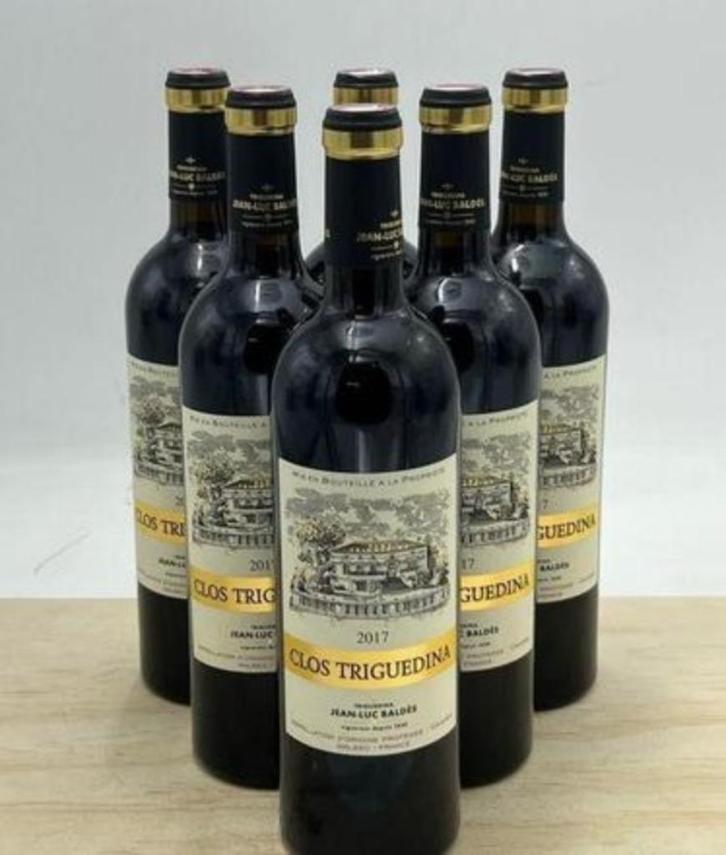 Cahors Clos Triguedina 2017 (lot de 6 bouteilles), Verzamelen, Wijnen, Nieuw, Rode wijn, Frankrijk, Vol, Ophalen of Verzenden