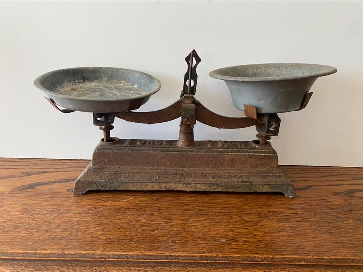 Huishoudweegschaal vintage gezinsweegschaal, Antiek en Kunst, Antiek | Woonaccessoires, Ophalen of Verzenden