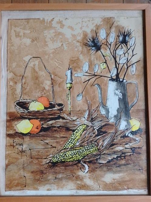 Bernard Dufour  1922 - 2016  Stilleven met citrus en mais, Antiek en Kunst, Kunst | Schilderijen | Klassiek, Verzenden