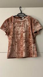 H&M zachtroze T-shirt met tekst, Kleding | Dames, T-shirts, Maat 38/40 (M), H&M, Ophalen of Verzenden, Zo goed als nieuw