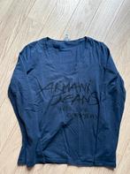 Blauwe T shirt Armani Jeans, Lange mouw, Gedragen, Armani Jeans, Maat 38/40 (M)