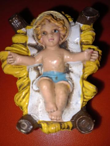 Jésus dans la crèche (ancienne) 🎄 -> 5€, Antiquités & Art, Enlèvement ou Envoi