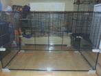 Ferplast multipla hamster/gerbil kooi/aquarium (Leverbaar), Kooi, 60 tot 90 cm, Zo goed als nieuw, 75 tot 110 cm