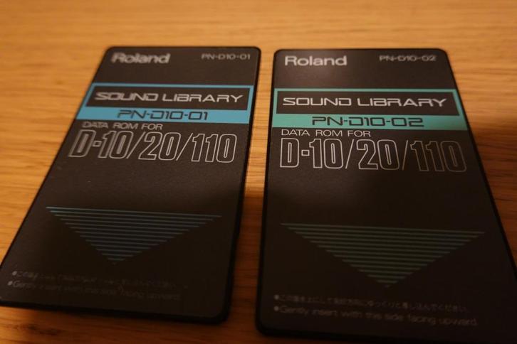 Roland ROM-KAARTEN VOOR D-5 D-10 D-20 D-110, Muziek en Instrumenten, Instrumenten | Toebehoren, Zo goed als nieuw, Keyboard of Synthesizer