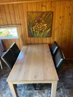 Eettafel 100x180 met 4 stoelen, Huis en Inrichting, Tafels | Eettafels, Ophalen, 100 tot 150 cm, Zo goed als nieuw, 150 tot 200 cm