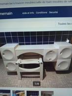 Meuble de salle de bain, coiffeuse vintage années 70, Huis en Inrichting, Tafels | Kaptafels, Ophalen, Gebruikt, 100 tot 150 cm